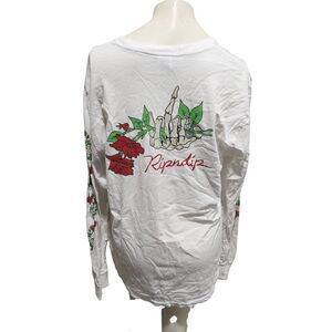 RipnDip Dead Rose Long Sleeve T Shirt Mens SZ Large Graphic Print Goth Grunge